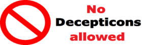 No decepticons